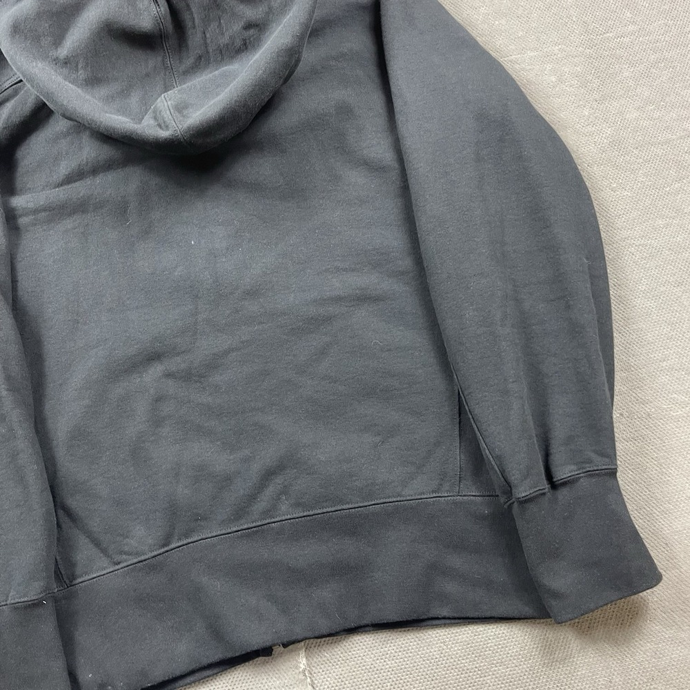 American Giant Hoodie Mens Large Black Heavy Cotton Zip Up Sweater Outdoor Work - Picture 8 of 12